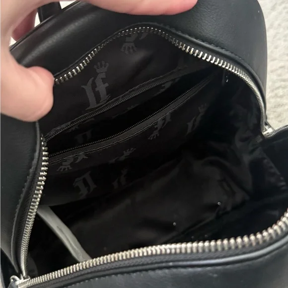 Black Loungefly Mini Backpack (Pins Included) - Picture 7 of 9